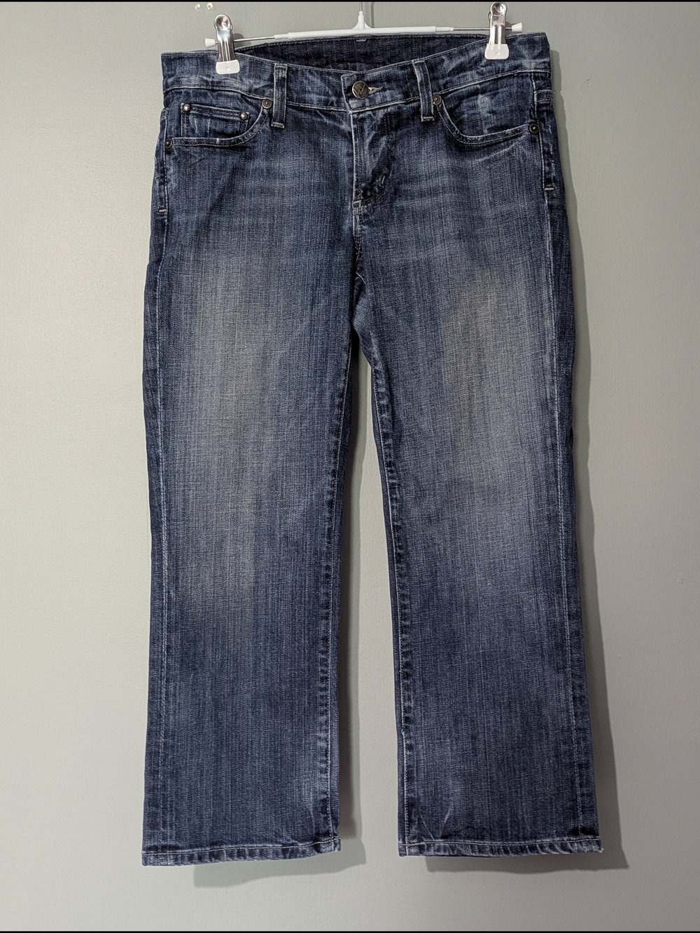 Citizens Of Humanity Kelly Cropped Straight Relaxed Fit Dark Wash Jeans